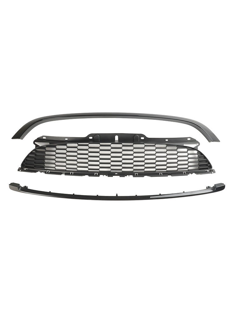 MINI R55 Cooper S e JCW 5 porte Estate 2008-2014 3 pezzi Griglia anteriore nera lucida