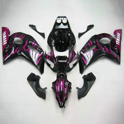 Amotopart Yamaha 1998-2002 YZF 600 R6 Kit di carenatura rosa nera