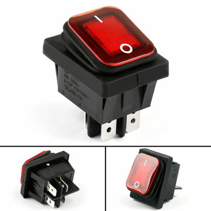4Pin IP65 Barca Schalter Wasserdicht ON/OFF Rocker RLEIL BE RL2-102 Auto