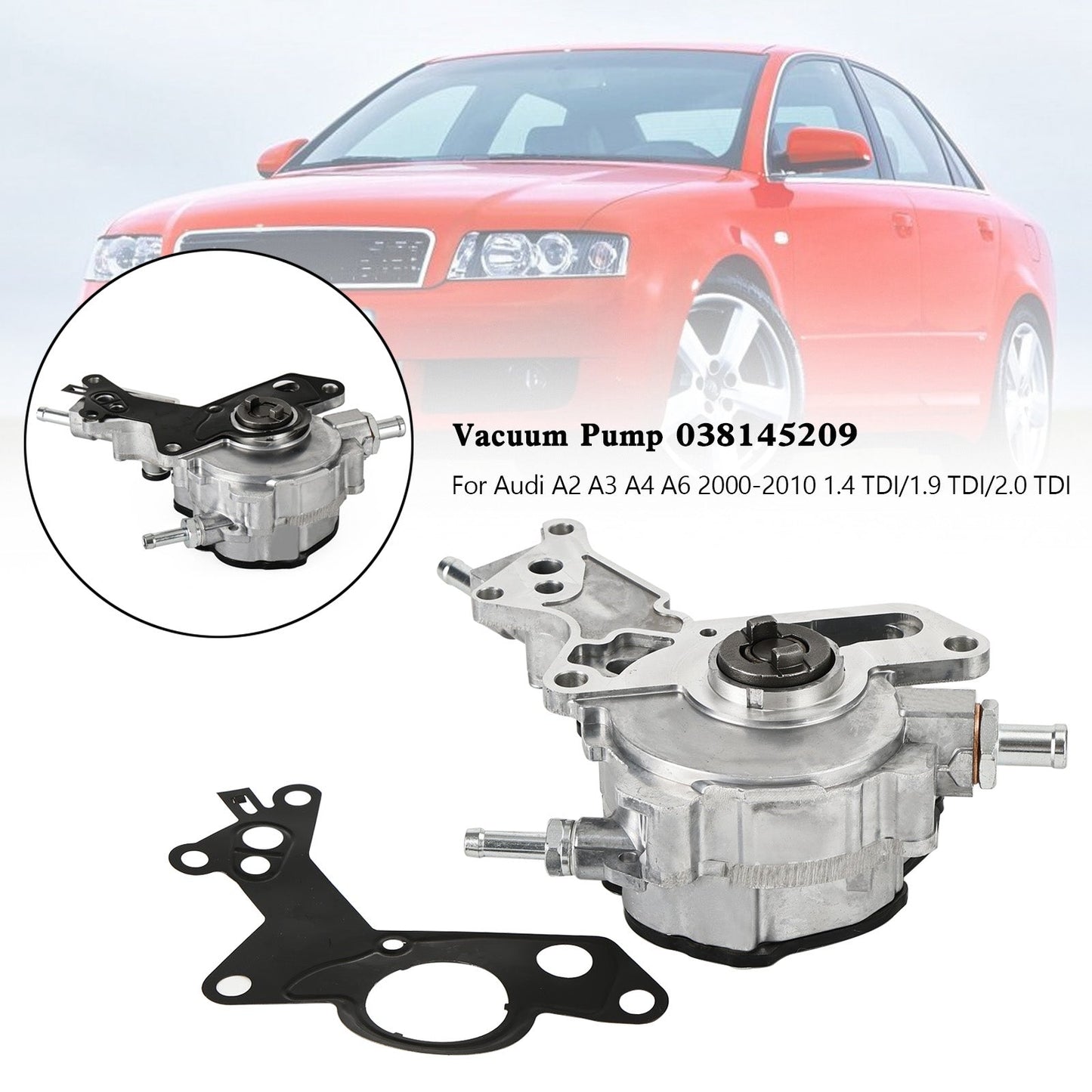 Pompa a vuoto 038145209 per Audi A2 A3 A4 A6 2000-2010 1.4 TDI/1.9 TDI/2.0 TDI