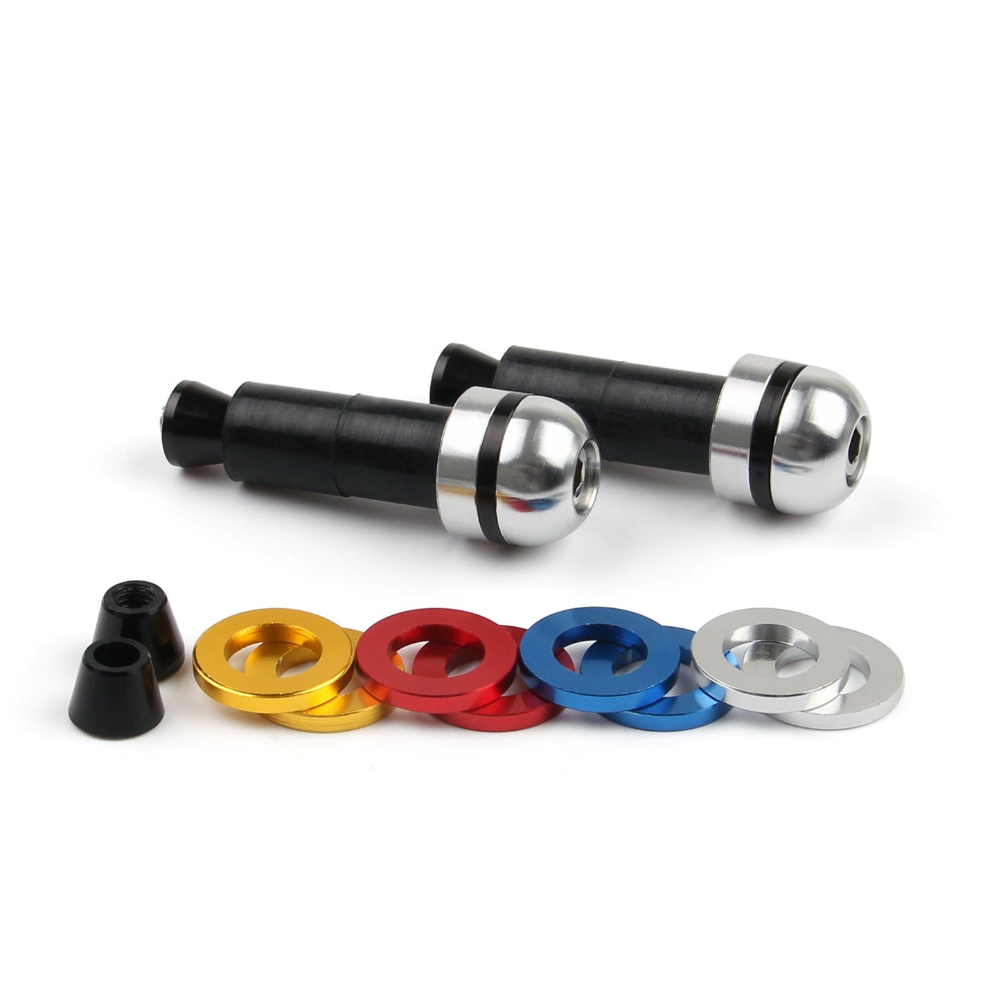 Universal Motorcycle Colorful 7/8" Tappi terminali manubrio Manopole Bar End Generico