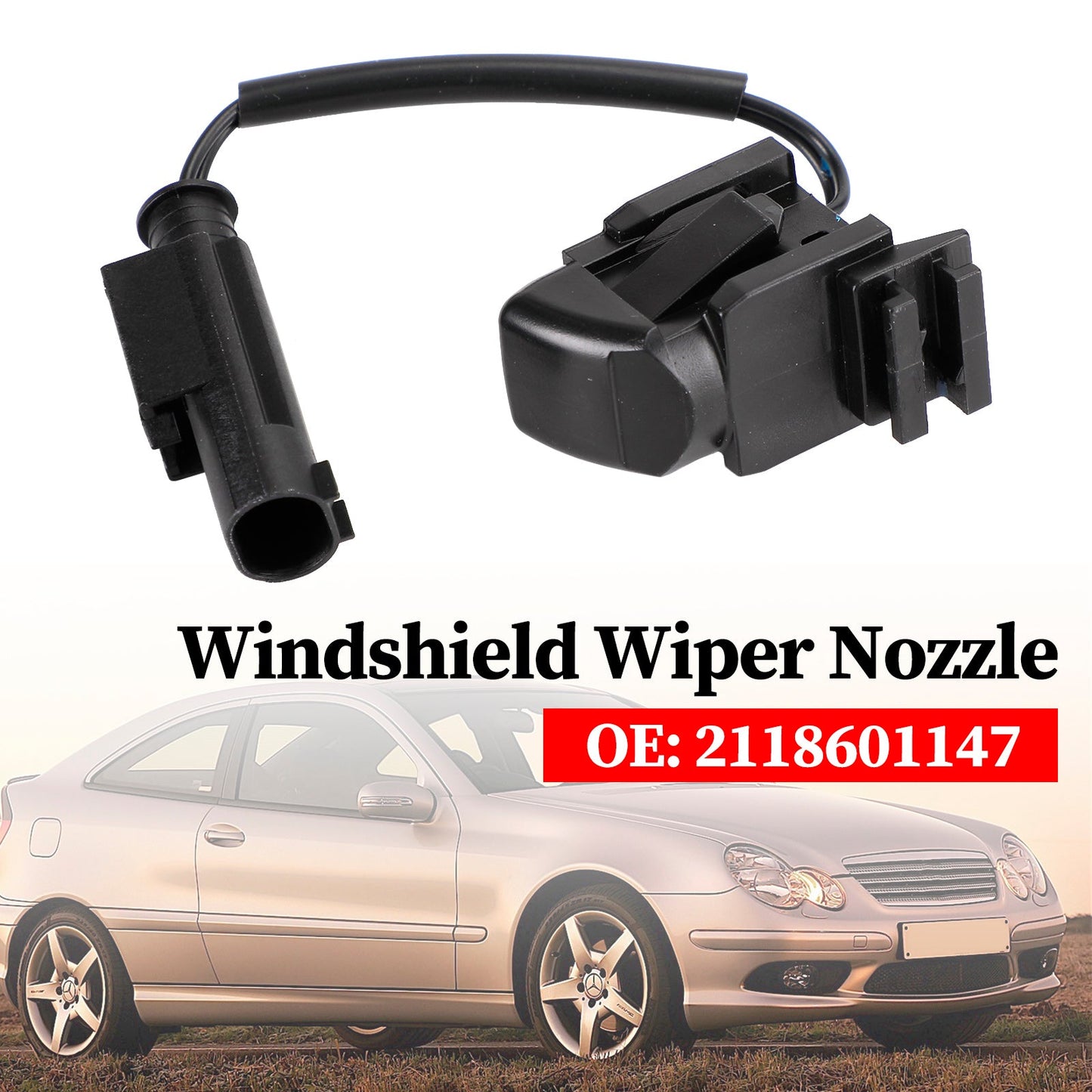 2118601147 Mercedes-Benz W203 W208 W209 W211 W219 CL203 C219 Ugello tergicristallo