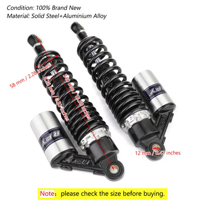 340 mm 375 mm sospensione posteriore ammortizzatori ad aria per Suzuki Yamaha Honda ATV generico