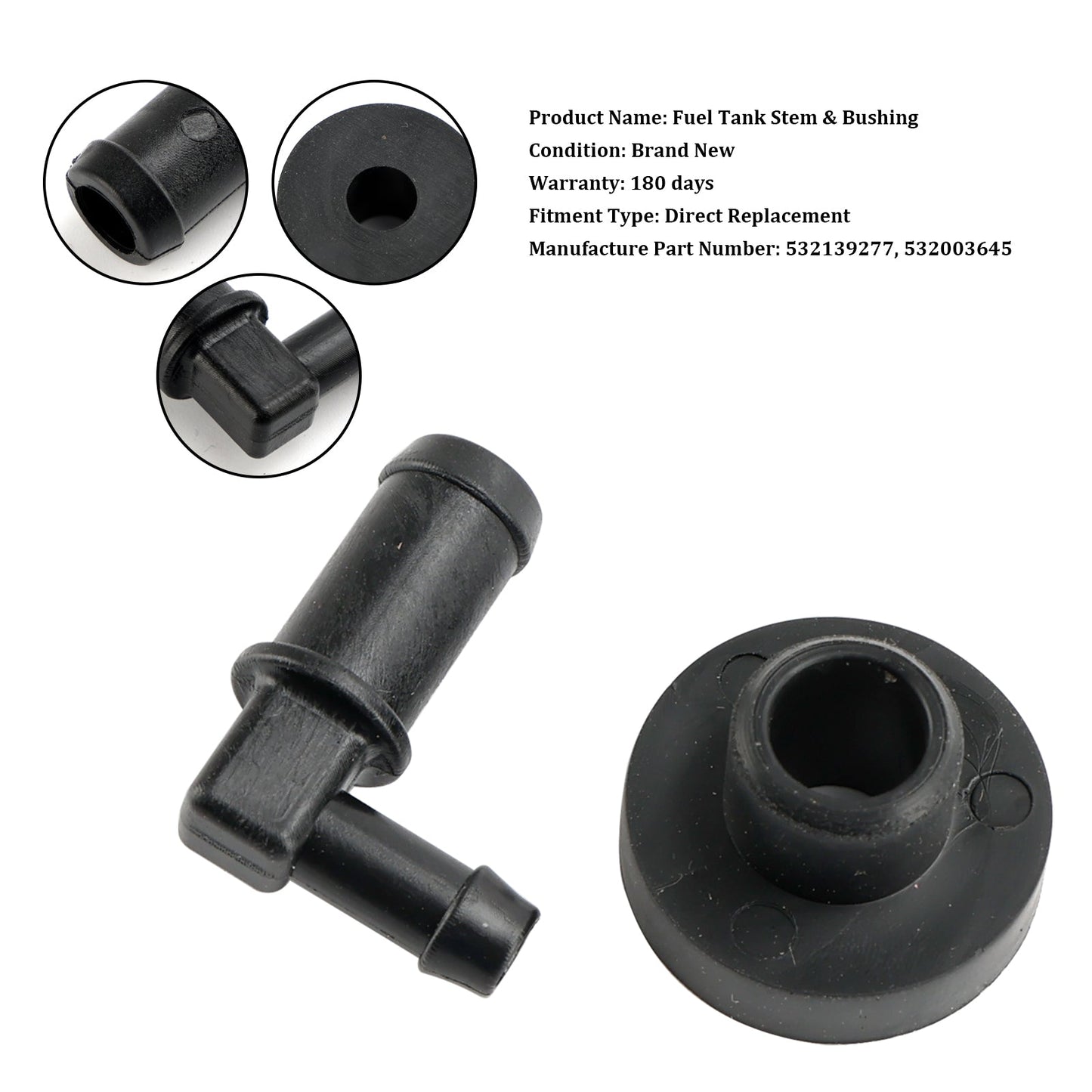 Kit stelo e boccola del serbatoio del carburante 532139277 532003645 Adatto per Husqvarna