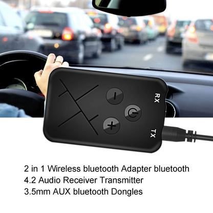 2 in 1 Ricevitore Trasmettitore Adattatore Bluetooth wireless Dongle AUX da 3,5 mm 200 mA