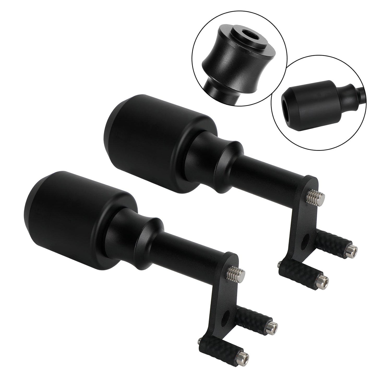 Kawasaki Ninja Z400 18-21 500 2024-2025 Protezione Slider Crash Bobbins Alluminio Nero