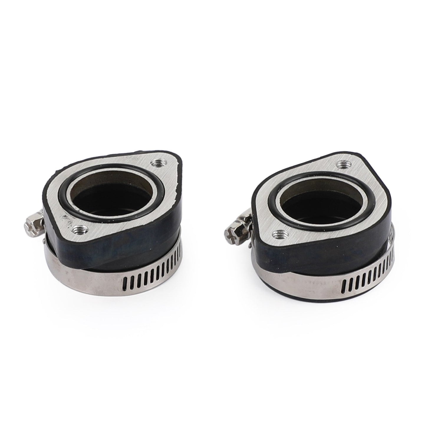 2x collettore flangia adattatore aspirazione carburatore con morsetto per VM24 PE26 PE28 PWK 28mm
