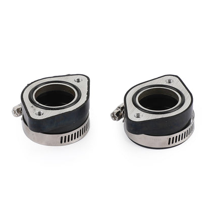 2x collettore flangia adattatore aspirazione carburatore con morsetto per VM24 PE26 PE28 PWK 28mm