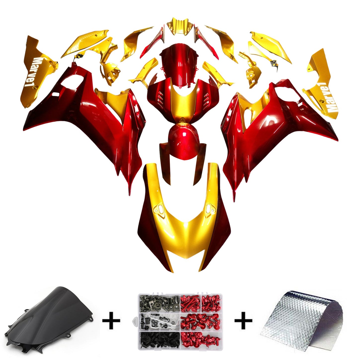 Amotopart Kit Carena Yamaha YZF-R6 2017-2022 Carrozzeria Plastica ABS