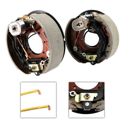 Kit freno rimorchio elettrico con scudi-regolazione automatica-12-1/4"-mano sinistra/destra-10K