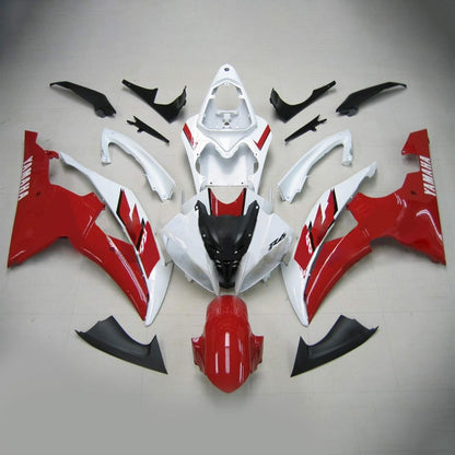 Amotopart Yamaha 2008-2016 YZF 600 R6 Kit di spostamento bianco rosso