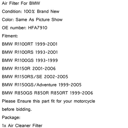 Detergente filtro aria per BMW R850R R850GS R1100R R1100RT R1100GS R1150R R1150GS Generico