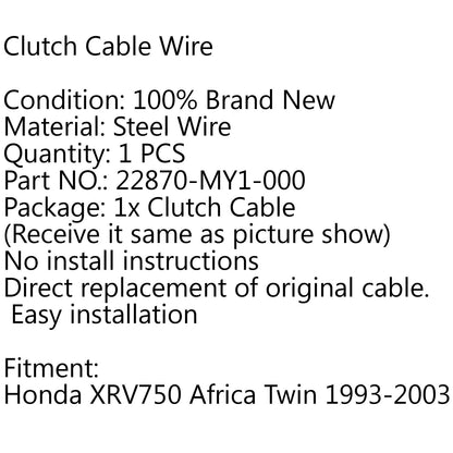 Sostituzione cavo frizione per Honda XRV750 Africa Twin 1993-2003 22870-MY1-000? Generico