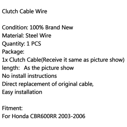 Sostituzione filo cavo frizione adatta per Honda CBR600RR 2003-2006 2004 generico