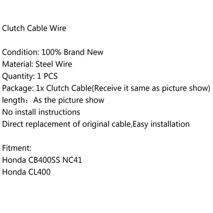 Sostituzione cavo frizione intrecciato in acciaio per Honda CB400SS NC41 CL400 Generico