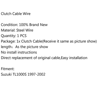 Sostituzione cavo frizione in acciaio per Suzuki TL1000S 1997-2002 1998 2000 generico