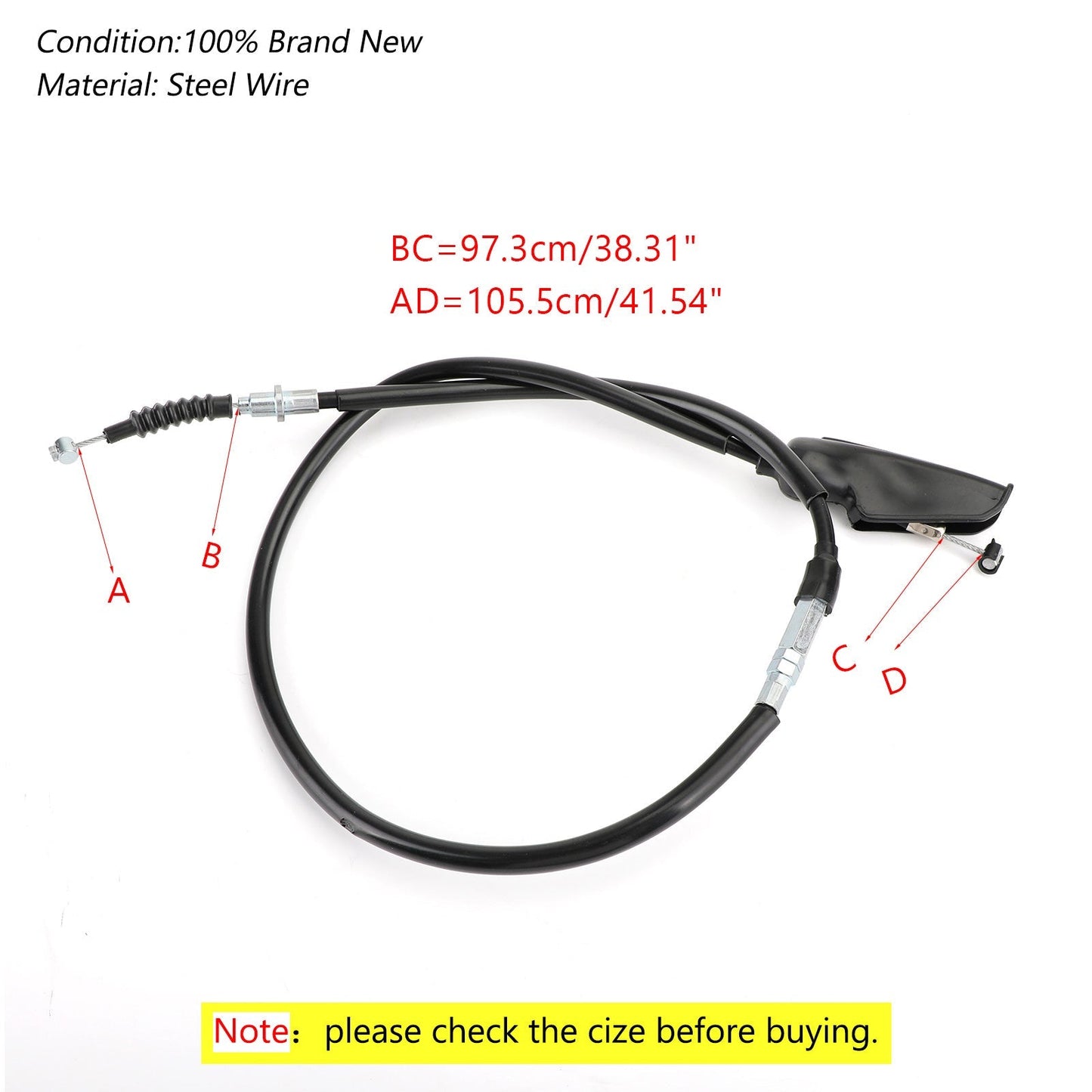 Sostituzione della linea del filo del cavo della frizione del motociclo 1SB-F6335-00 per Yamaha XTZ125 generico