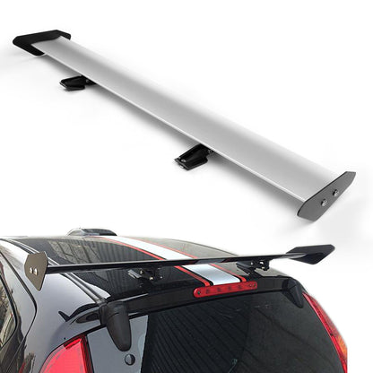 Universal Hatch Adjustable Aluminum GT Rear Trunk Wing Racing Spoiler Silver 13#