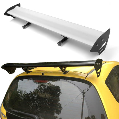 Universal Hatch Adjustable Aluminum GT Rear Trunk Wing Racing Spoiler Silver 15#