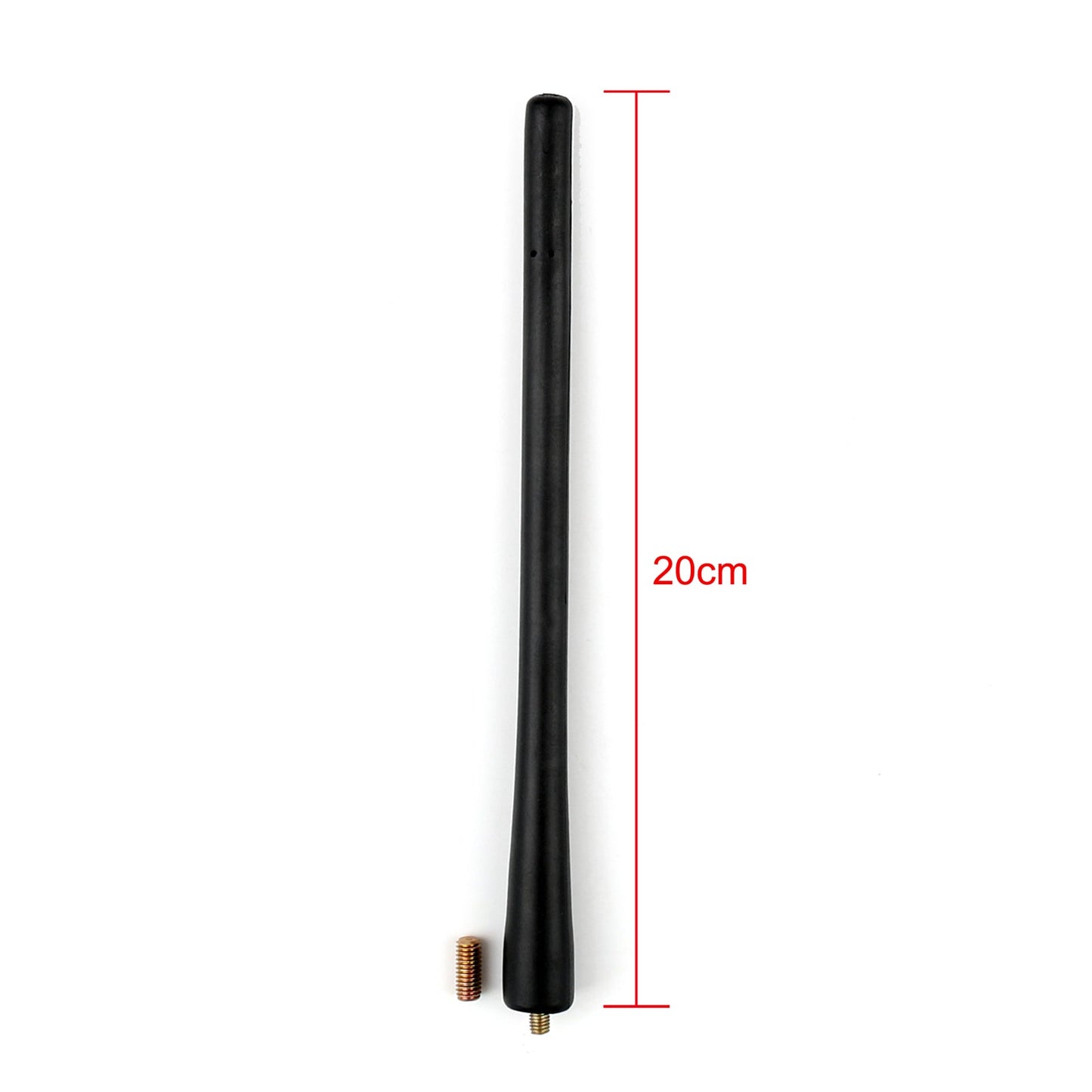 Antenna per antenna con base in gomma per tetto con 2 adattatori per VW Polo 2011-2013 generico