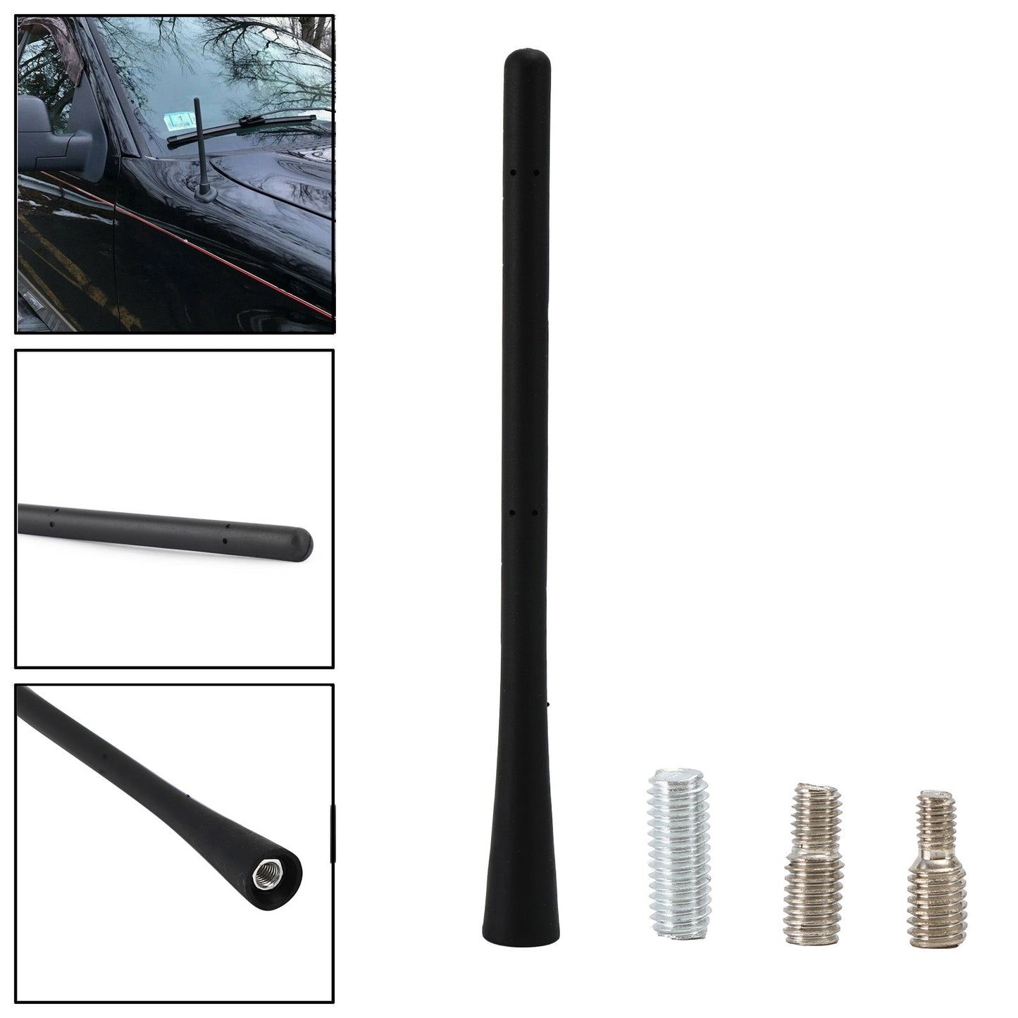 Antenna di segnale in gomma da 7 pollici per Ford F150 F250 F350 £¦ Ram 1500 2009-2019 generico