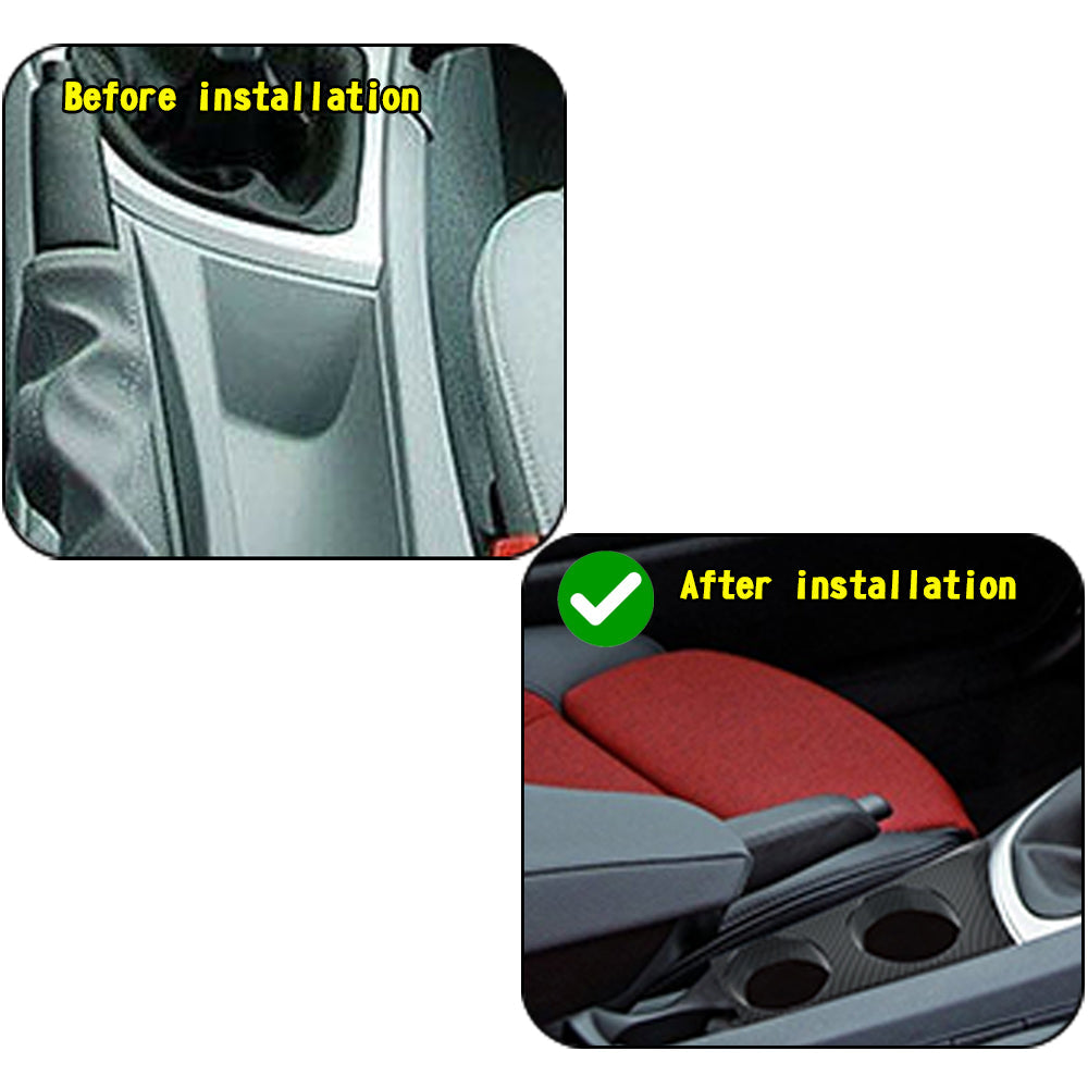 Areyourshop Portabicchieri in fibra di carbonio per BMW Serie 1 E81 E82 E87 E88 Hatchback Coupe Generico