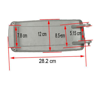 Audi A4 S4 A6 2000-2008 Coperchio del bracciolo della console centrale in pelle sintetica nera Coperchio generico