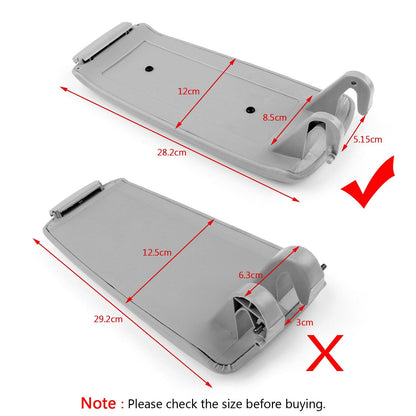 Audi A4 S4 A6 2000-2008 Grigio PU Pelle Center Console Bracciolo Copertura Coperchio Generico