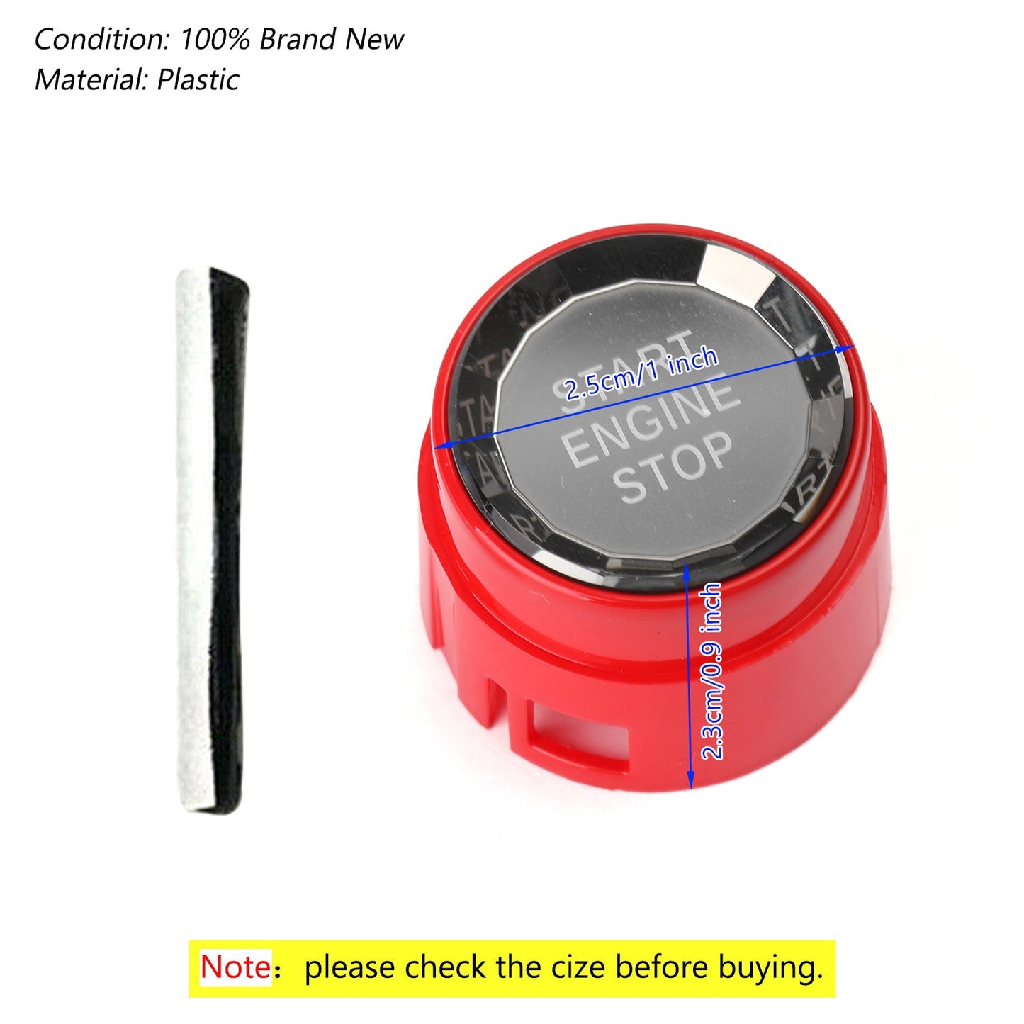 Auto Start Stop Engine Push Button Switch Cover Crystal per BMW F Chassis F30 F10 Generico