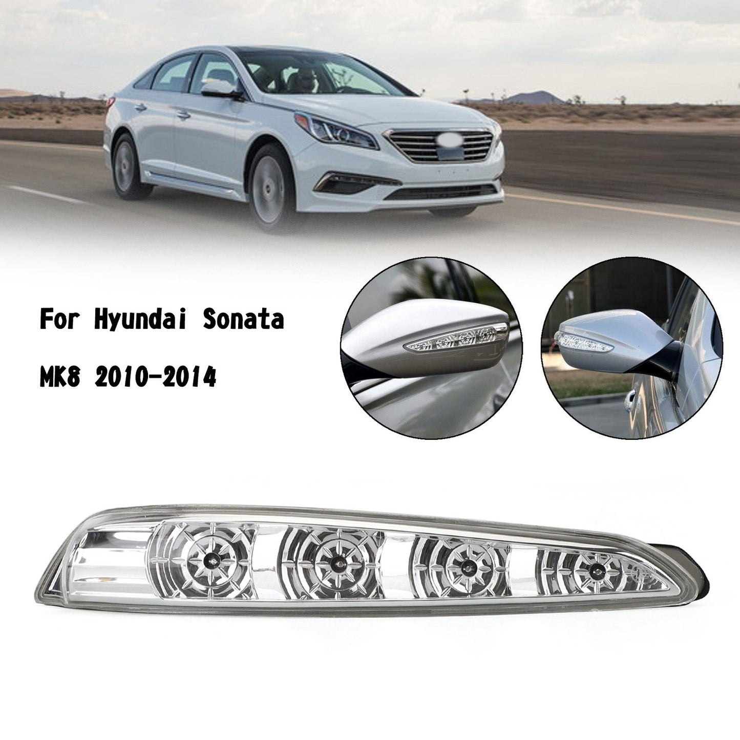 2011-2015 Hyundai Sonata MK8 Lampada per specchietto laterale Coppia di indicatori di direzione