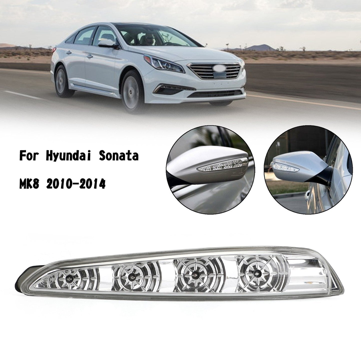 2011-2015 Hyundai Sonata MK8 Lampada per specchietto laterale Coppia di indicatori di direzione