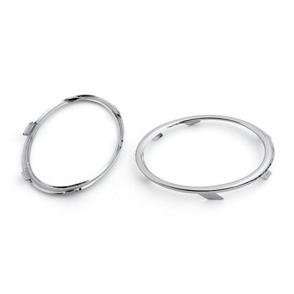 Coppia Chrome Anteriore Fendinebbia Luce Copertura Trim Decorare Cornice Per Audi B8 A4 09-12 Generico