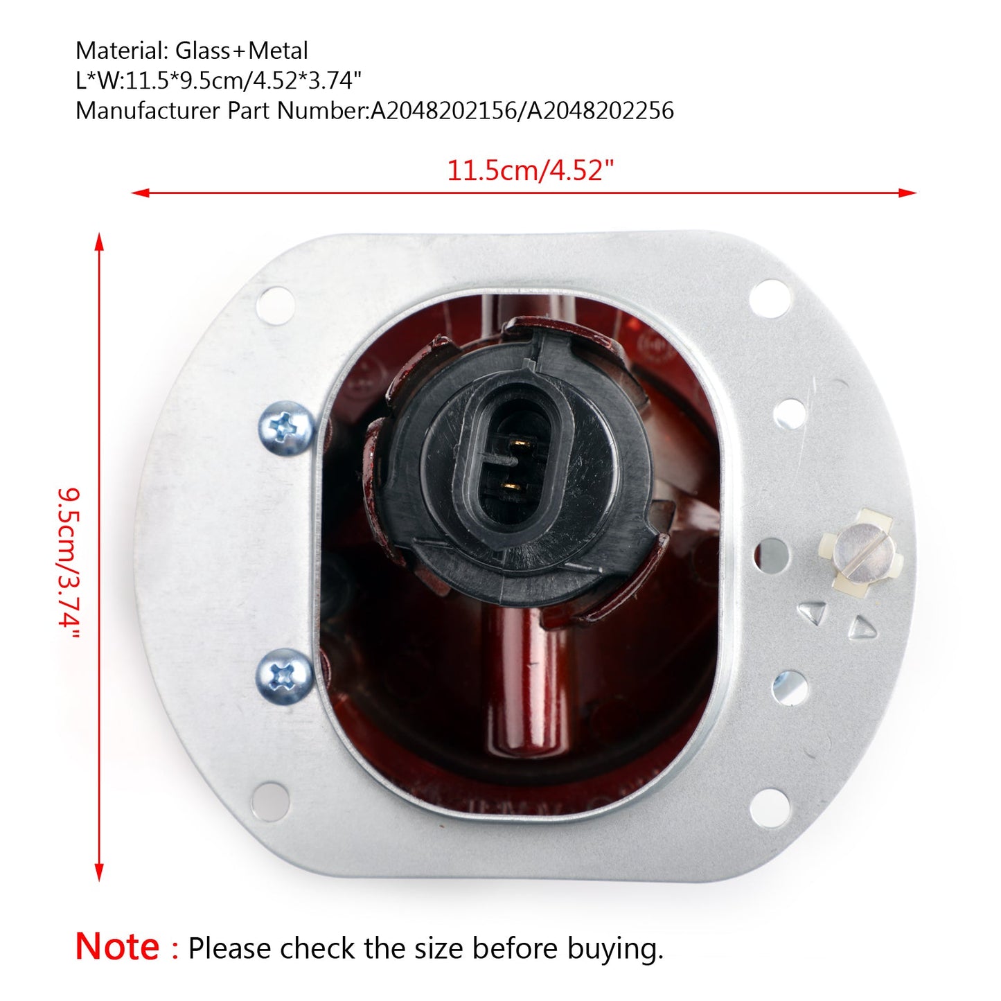 Fendinebbia anteriore sinistro/destro lampada con lampadine per 2008-2010 Benz C300 C63 AMG C350 generico