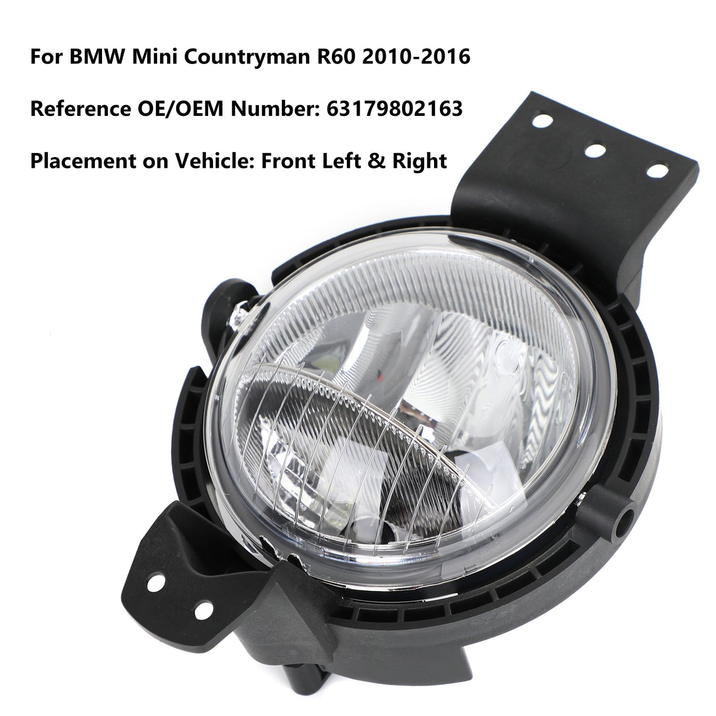 L&amp;R fendinebbia luce di marcia diurna per BMW Mini Countryman R60 2010-2016 generico