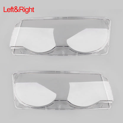 BMW E38 1999-2001 L/R 1PC Car Clear Headlight Headlight Lens Cover Shell