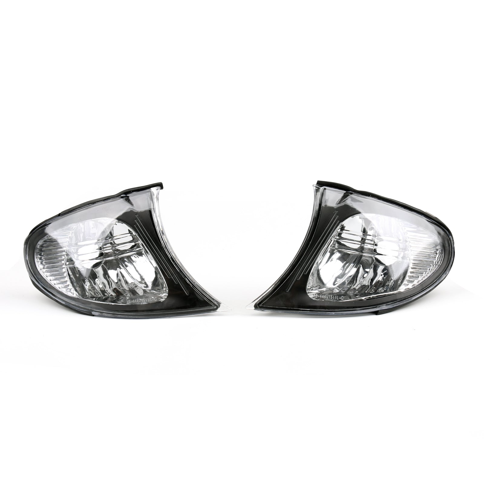 Euro Corner Lights - Crystal Clear W/ Smoke Trim For 02-05 BMW E46 3-Series 4Dr