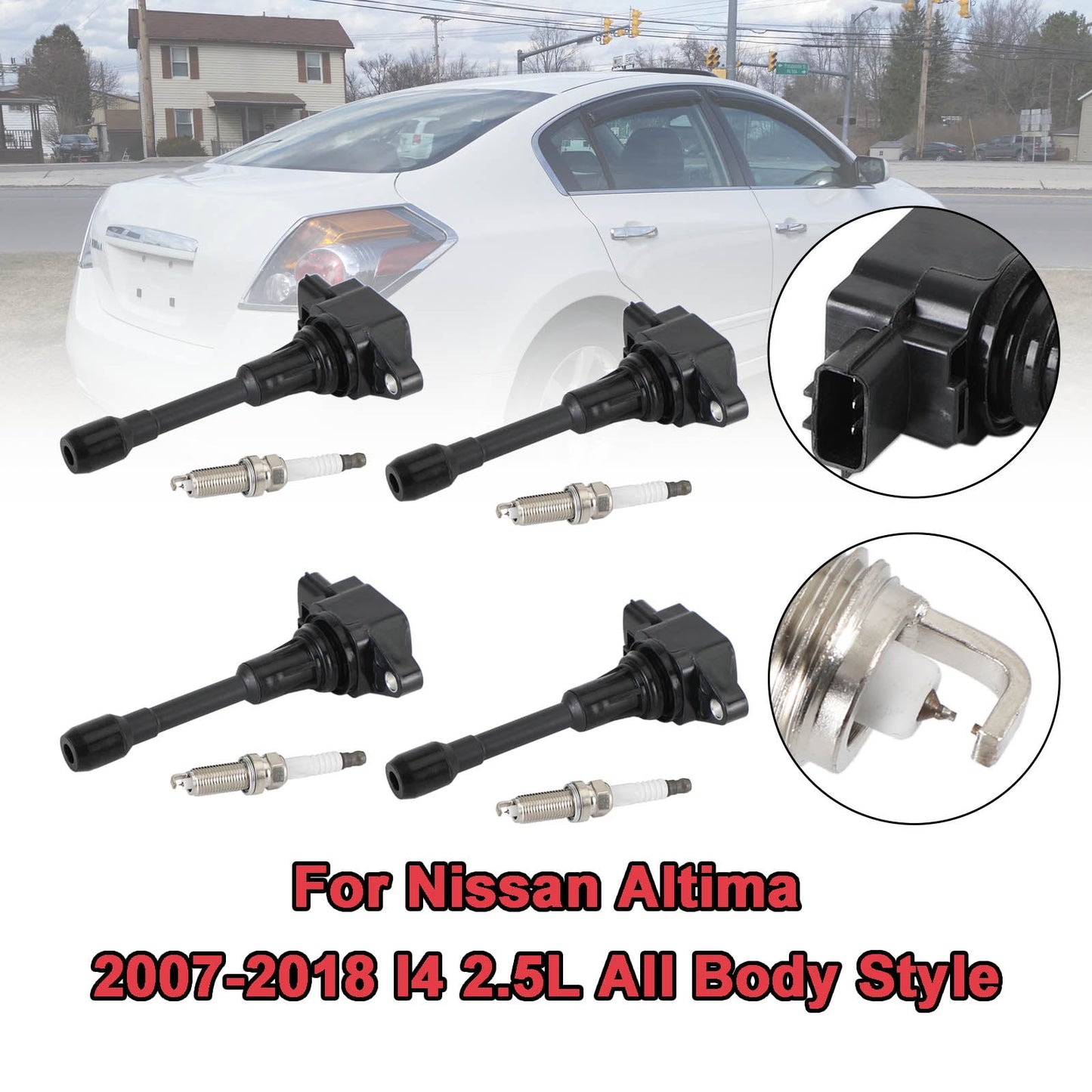 2017-2018 Nissan Rogue l4 2.0L/Sentra l4 1.6L 4 pezzi bobine di accensione confezione UF549