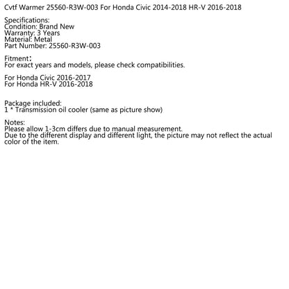 Cvtf Più Caldo 25560-R3W-003 Per Honda Civic 2014-2018 HR-V 2016-2018