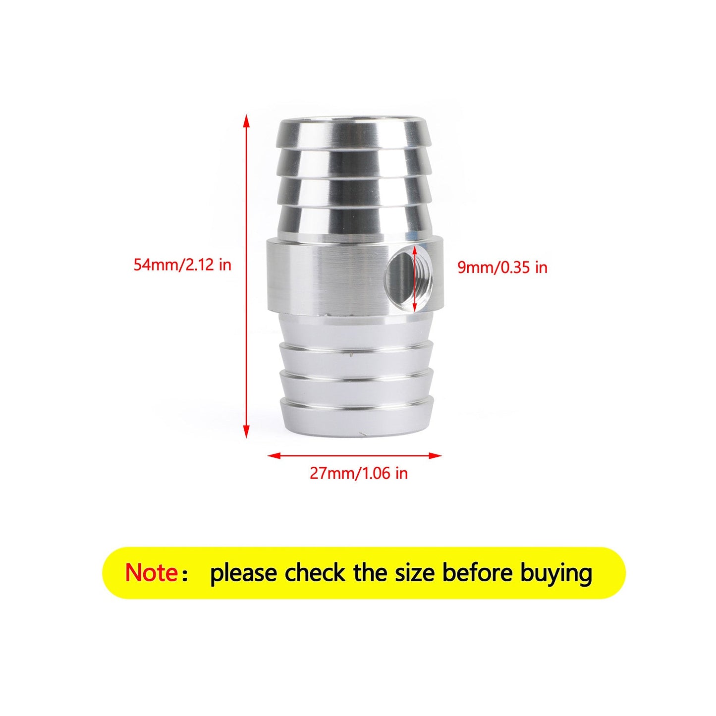 Flessibile da 1-1/4" con adattatore porta vapore NPT da 1/8" Radiatore superiore LS Scambia refrigerante generico