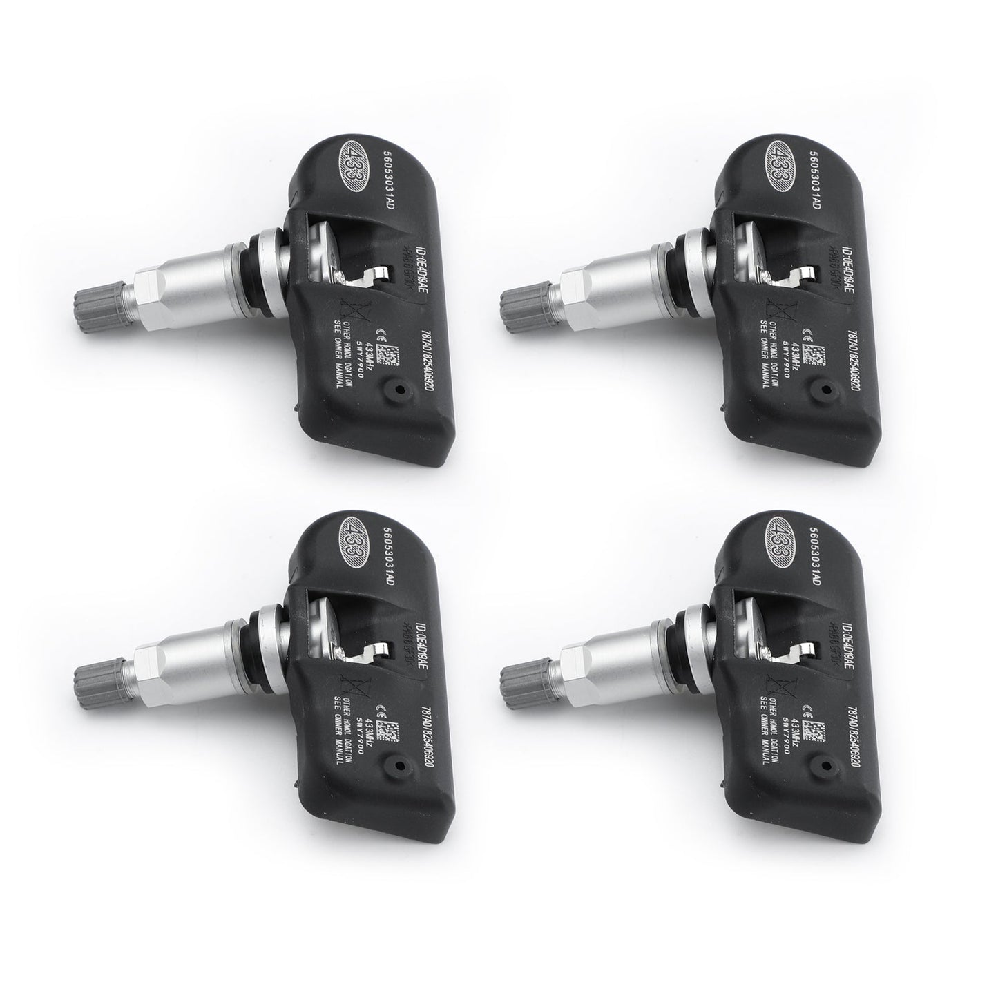 4 X 56053031AD TPMS Per Chrysler SENSORE PRESSIONE PNEUMATICI 433 MHz TS-CH10 Generico