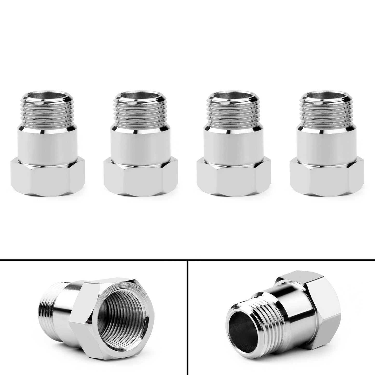 4x Universal M18X1.5 O2 Sensore di ossigeno Prolunga tubo adattatore prolunga distanziale