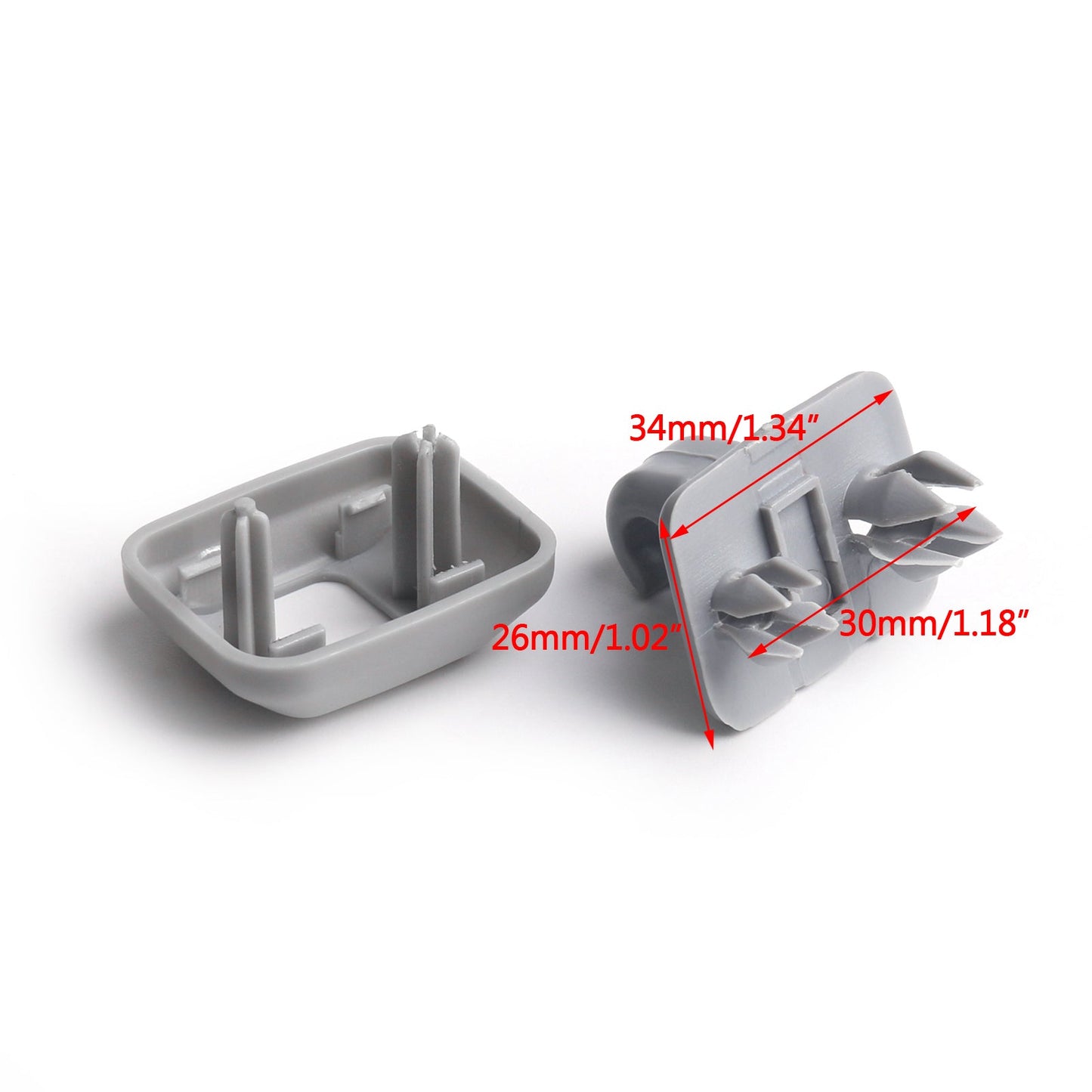 Audi A3 A4L A5 Q3 1PCS Sostituzione della staffa del gancio della visiera parasole per auto Grigio