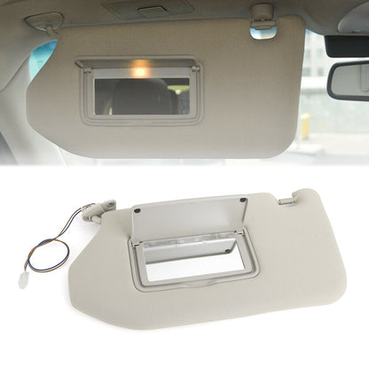 Sinistra/destra/coppia parasole grigio con luce per 13-18 Pathfinder 14-17 Infiniti QX60 con lampada generica