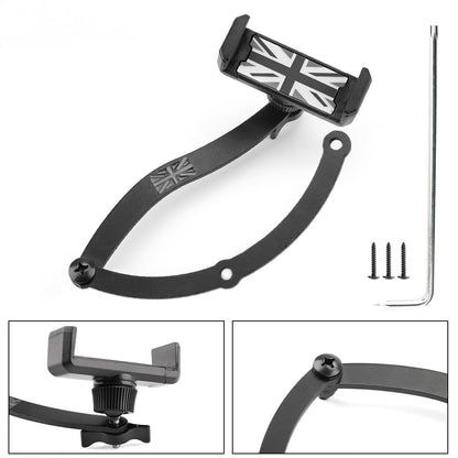Car For Folding R55/56/57 Jack Holder Red Union GB Mount Mini Cell Phone Cooper 