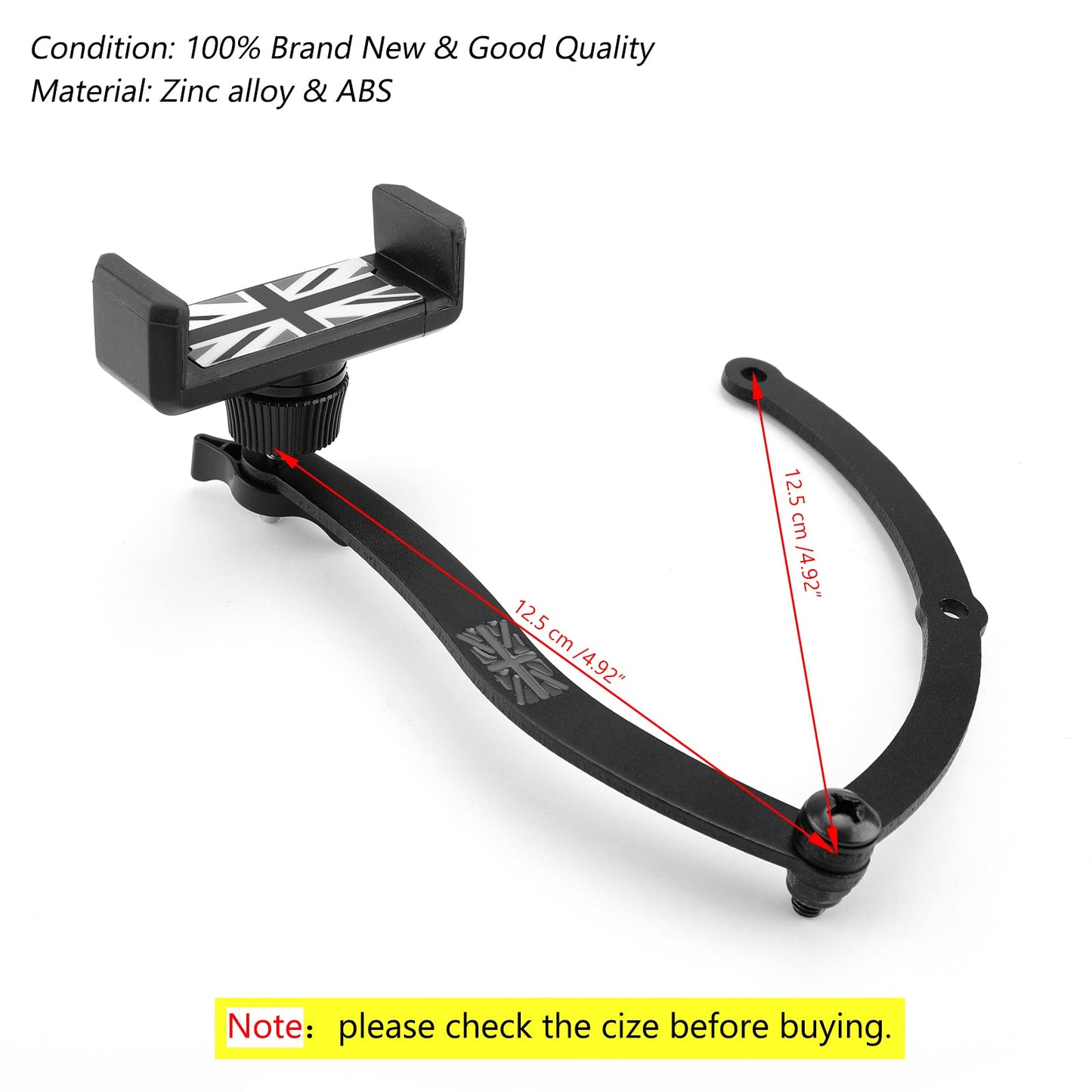 Auto per pieghevole R55/56/57 Jack Holder Red Union GB Mount Mini cellulare Cooper generico