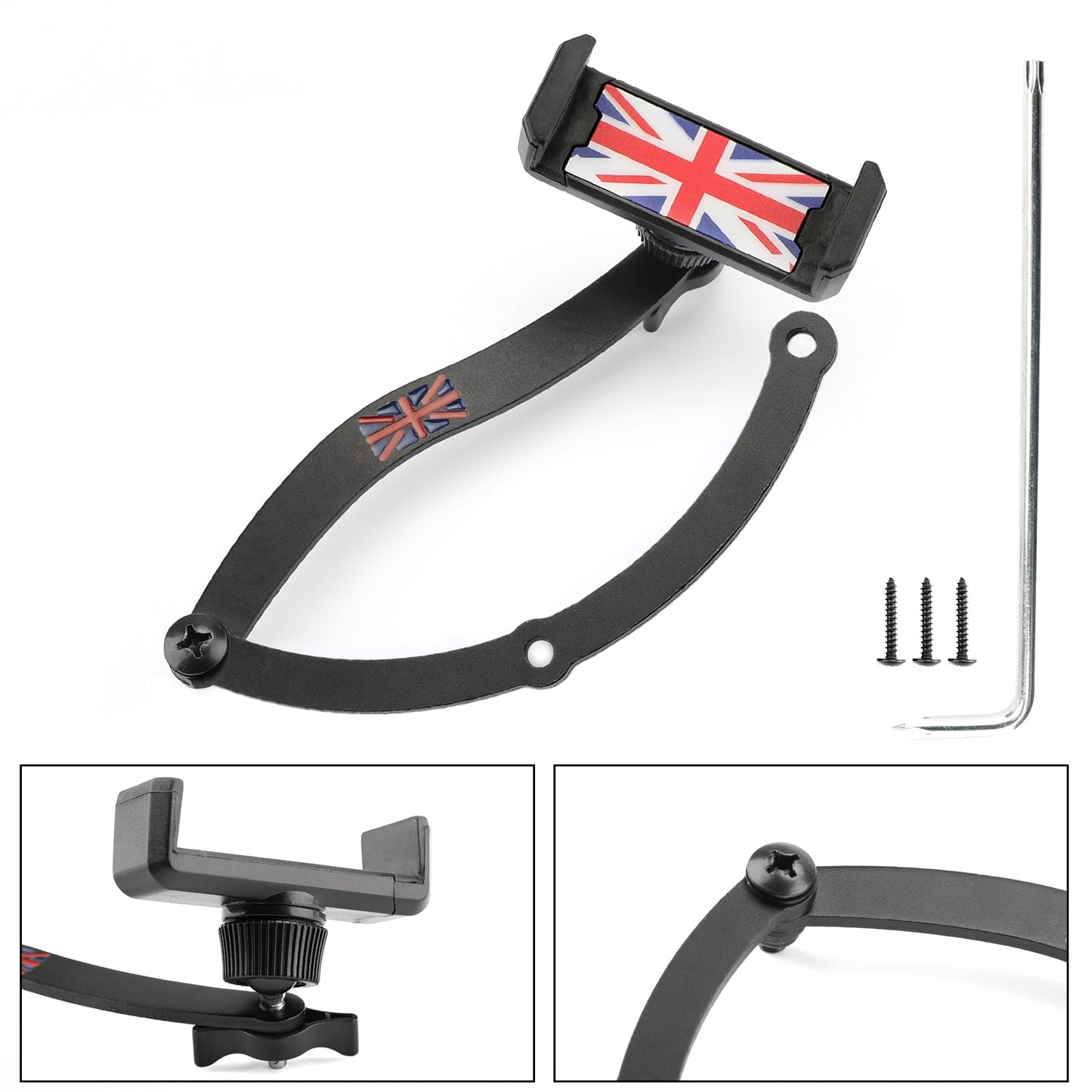 Auto per pieghevole R55/56/57 Jack Holder Red Union GB Mount Mini cellulare Cooper generico