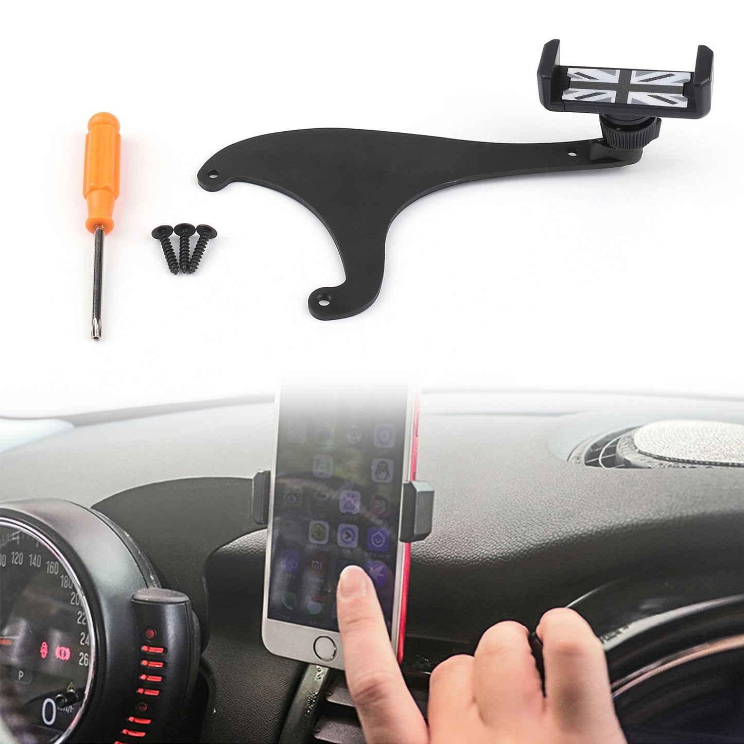 360 Rotation Car Phone Mount Supporto per culla per Mini Cooper Countryman F60 Generico