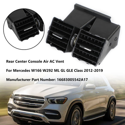 2012-2019 Mercedes Benz W166 W292 GLE Console centrale posteriore Uscita aria AC Vent