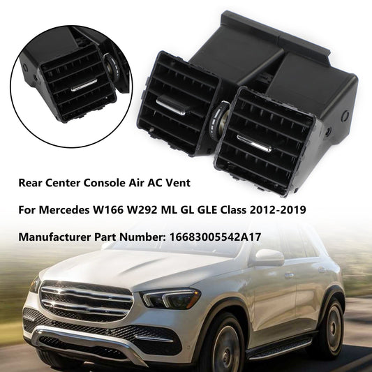2012-2019 Mercedes Benz W166 W292 GLE Console centrale posteriore Uscita aria AC Vent
