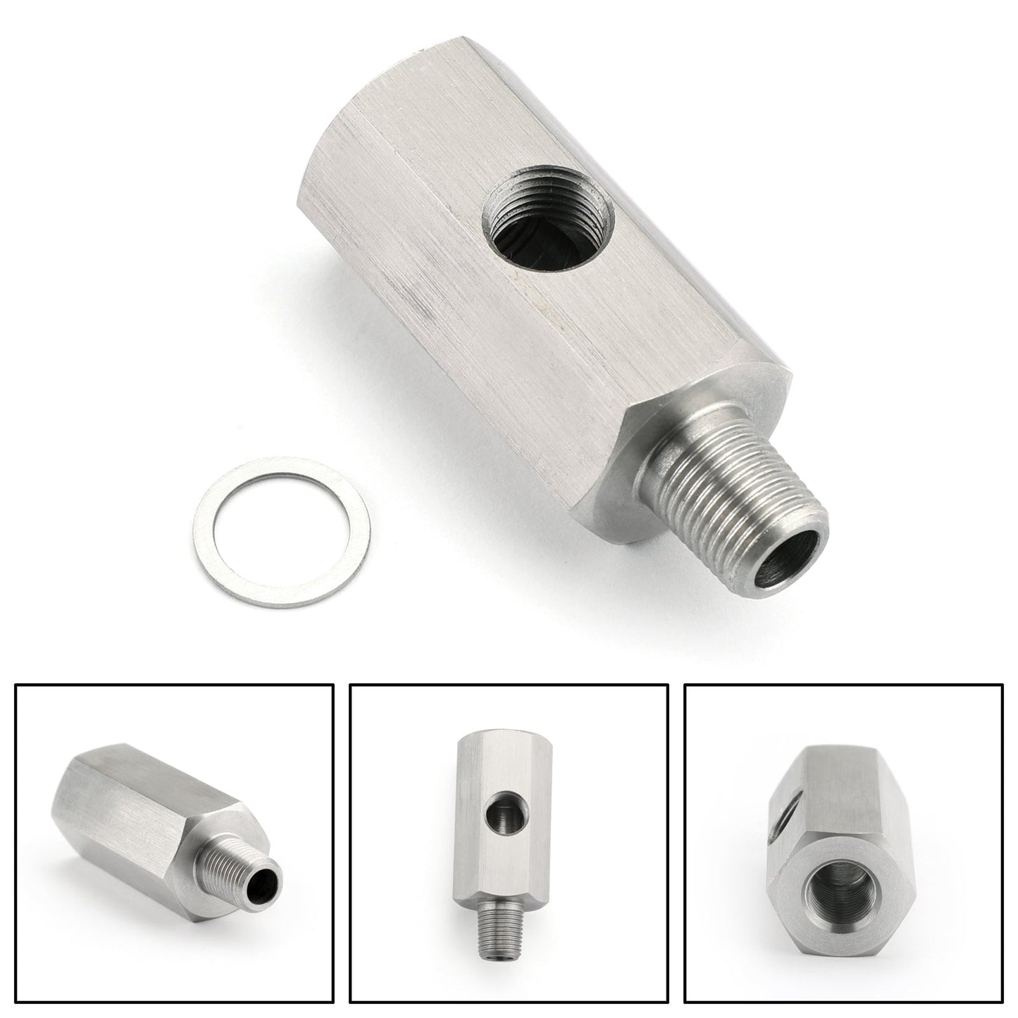 1/8" BSPT Sensore pressione olio Adattatore da T a NPT Alimentazione turbo Linea di alimentazione Mete Generico